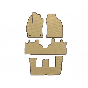 Коврики EVA (3 ряда, Бежевый) для Toyota Prius Plus Коврики EVA (3 ряда, Бежевый) для Toyota Prius Plus