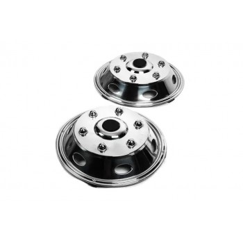 Передні ковпаки з нержавійки Exclusive V1 R15 (2-котковий) для Mercedes Sprinter W901/902/903/904/905 1995-2006 рр Передні ковпаки з нержавійки Exclusive V1 R15 (2-котковий) для Mercedes Sprinter W901/902/903/904/905 1995-2006 рр