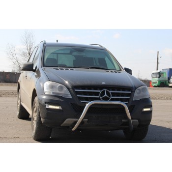Передній захист WT006 (нерж) для Mercedes ML W164 2005-2011 рр Передній захист WT006 (нерж) для Mercedes ML W164 2005-2011 рр