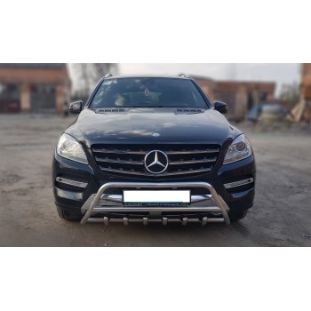 Кенгурятник WT003 (нерж.) для Mercedes GLE/ML сlass W166 2011-2018 рр