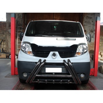Кенгурятник F1-01 (нерж.) для Renault Trafic 2001-2015 рр