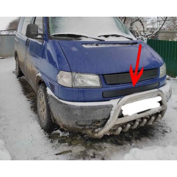 Нижня накладка на решітку Глянсова на пряму морду для Volkswagen T4 Caravelle/Multivan