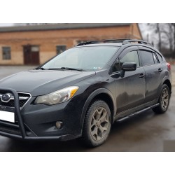 Бічні труби Black BB002 (2 шт., нерж.) для Subaru XV 2011-2017 рр