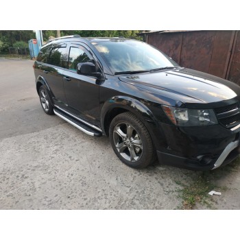 Бокові пороги Fullmond (2 шт., алюміній) для Dodge Journey 2008- рр