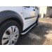 Боковые пороги Tayga (2 шт., алюминий) Макси база для Ford Connect 2010-2013 гг