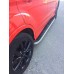 Боковые пороги Tayga Grey (2 шт., алюминий) С окрашенной листвой на дверях для Ford Kuga/Escape 2013-2019 гг