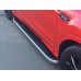Боковые пороги Tayga Grey (2 шт., алюминий) С окрашенной листвой на дверях для Ford Kuga/Escape 2013-2019 гг