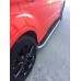 Боковые пороги Tayga Grey (2 шт., алюминий) С окрашенной листвой на дверях для Ford Kuga/Escape 2013-2019 гг