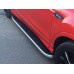 Боковые пороги Tayga Grey (2 шт., алюминий) С окрашенной листвой на дверях для Ford Kuga/Escape 2013-2019 гг