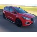 Боковые пороги Tayga Grey (2 шт., алюминий) С окрашенной листвой на дверях для Ford Kuga/Escape 2013-2019 гг