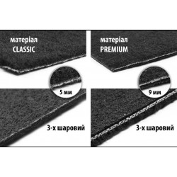 Текстильный коврик багажника Premium (с сабвуфером, черный) для Mitsubishi Outlander 2006-2012 гг