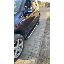 Боковые пороги Fullmond (2 шт., алюминий) для Mercedes ML W164