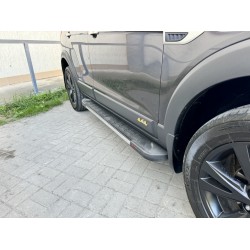 Бокові пороги RedLine V1 (2 шт., Алюміній) 2016-2018 для Opel Antara рр