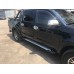 Боковые пороги Allmond Grey (2 шт., алюминий) для Toyota Hilux 2006-2015 гг