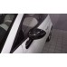 Накладки на дзеркала 2007-2015 (2 шт., натуральний карбон) для Fiat 500/500L