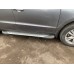 Боковые пороги Allmond Grey (2 шт, алюм.) для Hyundai Santa Fe 2 2006-2012 гг