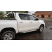 Боковые пороги Allmond Grey (2 шт., алюминий) для Toyota Hilux 2015- гг