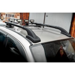 Рейлинги Shark Black (с поперечинами) для Volkswagen Amarok 2010-2022 гг