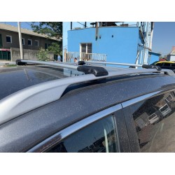 Перемычки на рейлинги под ключ WingBar (2 шт) Серый для Nissan Qashqai 2014-2021 гг