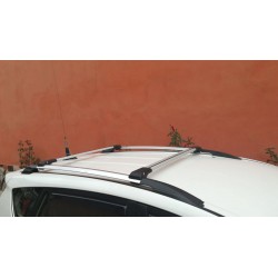 Перемычки на рейлинги под ключ (2 шт) до 110 см, Серый для Toyota Rav 4 2013-2018 гг