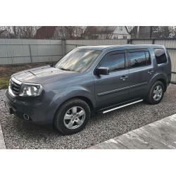 Боковые пороги Maya V1 (2 шт., алюминий) для Honda Pilot 2008-2015 гг