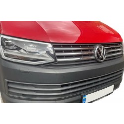 Накладки на решітку Хром 2015-2019 (4 шт, нерж) Carmos - Турецька сталь для Volkswagen T6 рр