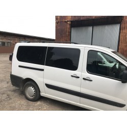 Рейлінги чорні Коротка база, Пластикові ніжки для Citroen Jumpy 2007-2017 рр