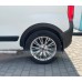 Накладки на арки (4 шт, черные) 2 двери, металлические для Peugeot Bipper