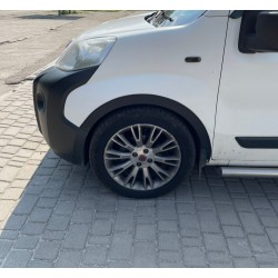 Накладки на арки (4 шт, черные) 2 двери, металлические для Peugeot Bipper