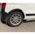 Накладки на арки (4 шт, черные) 2 двери, металлические для Peugeot Bipper