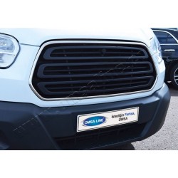 Обводка решетки (2014-2018, 2 шт, нерж) OmsaLine - Итальянская нержавейка для Ford Transit 2014- гг