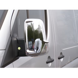 Накладки на зеркала (2 шт) Omsa, Итальянская нержавейка для Mercedes Sprinter W906 2006-2018 гг