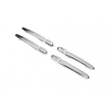 Накладки на ручки (4 шт) OmsaLine - Італійська нержавійка для Hyundai Accent 2006-2010 рр