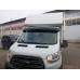 Козырек на лобовое стекло (черный глянец, 5мм) для Ford Transit 2014- гг