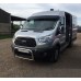 Козырек на лобовое стекло (черный глянец, 5мм) для Ford Transit 2014- гг