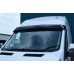 Козырек на лобовое стекло (черный глянец, 5мм) для Ford Transit 2014- гг