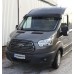 Козырек на лобовое стекло (черный глянец, 5мм) для Ford Transit 2014- гг