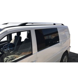 Рейлінги ХРОМ Пластикові ніжки для Mercedes Vito W638 1996-2003 рр