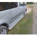 Бокові пороги Premium (2 шт., нерж) Стандартна база, d60 для Volkswagen Caddy 2004-2010 рр