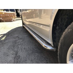Боковые пороги Premium (2 шт, нерж) 60 мм, короткая база для Volkswagen T5 Caravelle 2004-2010 гг