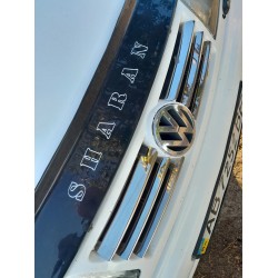 Накладки на решетку (нерж) 2000-2008 год, 8 полосок для Volkswagen Sharan