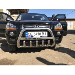 Кенгурятник WT004 (нерж.) для Hyundai Tucson JM 2004- гг