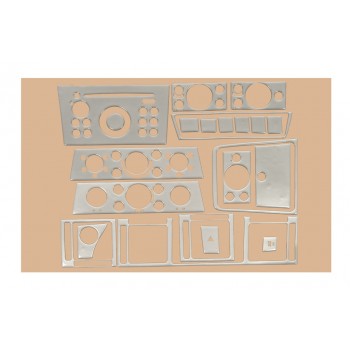 Накладки на панель Алюміній для Opel Vectra C 2002-2008 рр Накладки на панель Алюміній для Opel Vectra C 2002-2008 рр