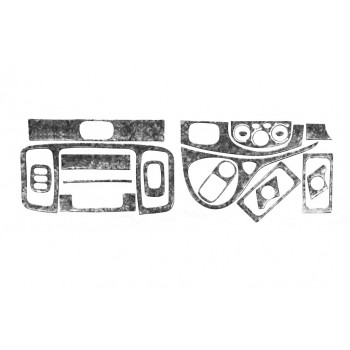 Накладка на торпеду (великий комплект) Титан для Opel Vivaro 2001-2015 рр Накладка на торпеду (великий комплект) Титан для Opel Vivaro 2001-2015 рр