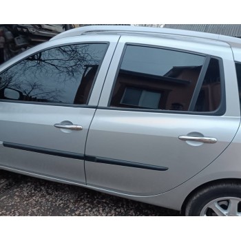 Накладки на ручки (нерж.) 4 шт, Carmos - Турецька сталь (без отворів) для Renault Clio III 2005-2012 рр