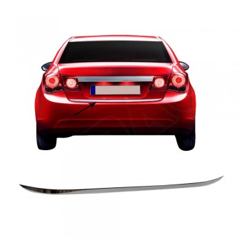 Накладка на кромка багажника (нерж.) Sedan, Carmos - Турецька сталь для Chevrolet Cruze 2009-2015 рр Накладка на кромка багажника (нерж.) Sedan, Carmos - Турецька сталь для Chevrolet Cruze 2009-2015 рр