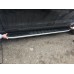 Боковые пороги Tayga V2 (2 шт., алюминий) для Volkswagen Amarok 2010-2022 гг