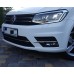 Накладки на бампер (3 шт, нерж) для Volkswagen Caddy 2015-2020 гг
