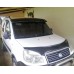 Козирьок на лобове скло (чорний глянець, 5мм) для Fiat Doblo I 2005-2010 рр