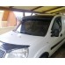Козирьок на лобове скло (чорний глянець, 5мм) для Fiat Doblo I 2005-2010 рр